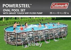Coleman 26' x 52 Power Steel Pool Set & Pump FREE SHIPPING NEW IN HAND
