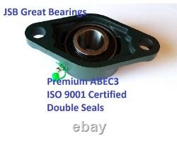 (10) oval flange bearing UCFL207-22 Premium double seal ABEC3 1-3/8 bore UCFL207