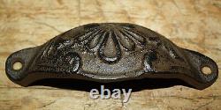 100 Cast Iron Antique Victorian Style OVAL Drawer Pull Barn Handle, Door Handles