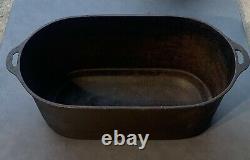 1800s Cast Iron 24QT. Footed Oval Roaster + MYSTERY GIFT