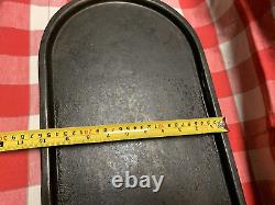 1900-1909 Griswold Slant Logo #9 #713 22-1/2 Long 10 Wide Handled Oval Griddle