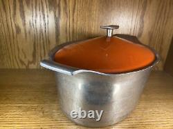 1960s Griswold Mid Century No 99 Cast Aluminum Oval Roaster & Enameled Cover