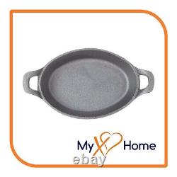 25 oz. Pre-Seasoned Mini Cast Iron Oval Casserole Dish (6 Skillets) by MyXOHome