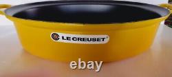 A Vintage Le Creuset No 43 Roasting Pan Yellow Enameled Cast Iron