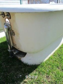Antique 20's Standard Sanitation Co Louisville Freestanding Cast Iron Bathtub