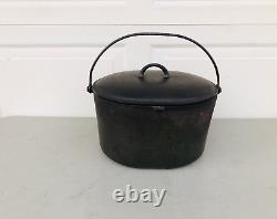 Antique Cast Iron Oval Roaster 1300 and 1301 Lid Griswold Wagner