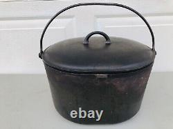 Antique Cast Iron Oval Roaster 1300 and 1301 Lid Griswold Wagner