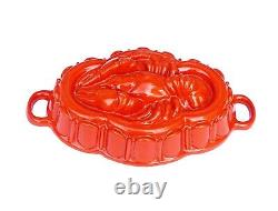 Antique Cast Iron cake pan mid 20th century Lobster (# 13769)