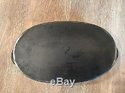 Antique Wagner Sidney O #2 Cast Iron Oval Roaster With Lid HTF