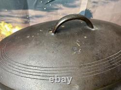 Antique, Wagner Ware Sydney-0- OVAL ROASTER, Roasting Pot with Cover 1285