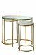 Atkin And Thyme Iron Oval Trinity Nesting Side Tables, Furniture, New York