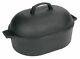 Bayou Classic 12 Qt Cast Iron Oval Roaster with Lid, Model# 7418