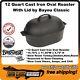 Bayou Classic 12 Quart (3 Gal) Oval Roaster with Lid 7418 Great Slow Roasting