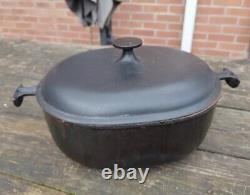 Black Le Creuset Cast Cast iron not enameled #29 Oval Enzo Mari La Mama