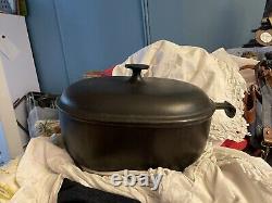 Black Le Creuset Cast Cast iron not enameled #29 Oval Enzo Mari La Mama