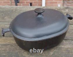 Black Le Creuset Cast Cast iron not enameled #29 Oval Enzo Mari La Mama