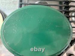 CHASSEUR Green Enamel Cast Iron Dutch Oven, Made in France Size 31 6.34 Quart