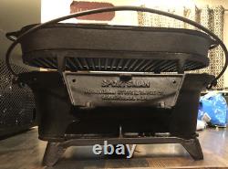 COMPLETE 1940s Birmingham Stove & Range Sportsman's Cast Iron withDoor & Air Vent