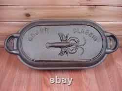 Cajun Classic Oval Cast Iron 10485 8 Qt. Crawfish Pot Cooker MAMOU, LA Very Good