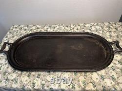 Cast Iron Griddle Sad Iron Heater No. 8 Gate Marked Oval with Handles 22 x 9.5