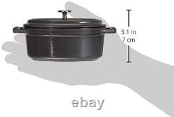 Cast Iron Oval Mini Cocotte, 11Cm, Graphite Grey