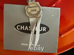 Chasseur 6.25-quart Orange Enameled Cast Iron Oval Dutch Oven New