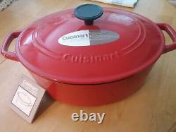 Cuisinart Oval Cast Iron 5 Qt Roaster/Dutch Oven withLid