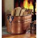 Decorative Firewood Bucket Large Indoor Log Rack Holder Fireplace Hearth Tub NEW