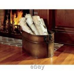 Decorative Firewood Bucket Large Indoor Log Rack Holder Fireplace Hearth Tub NEW