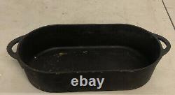 Deep Fish Fryer Large Oval Cast Iron Grease Fry 18 X 9.5 4 Deep XL
