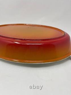 Descoware Flame Red Orange Gradient Belgium Enamel Cast Iron Casserole