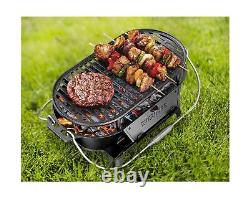 Everdure Oval Cast Iron Grill & Cover Outdoor, Portable Charcoal Grill a