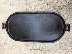Gate Mark #8 Flat Cast iron Griddle 19 Cooking Surface Camping Outdoor