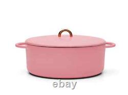 Great Jones The Duchess Dutch Oven 6.75 Qt Enameled Cast Iron Pink Taffy NEW