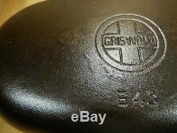 Griswold # 3 Oval Roaster Cast Iron