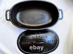 Griswold Block No. 3 Oval Roaster 643 Pan And 644a LID