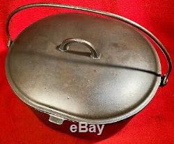 Griswold Cast Iron # 1300 1301 Oval Kettle