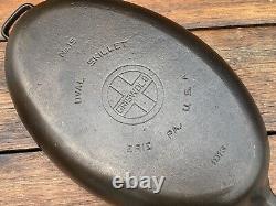 Griswold Cast Iron #15 Oval Fish Skillet