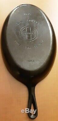 Griswold Cast Iron No. 15 Oval Skillet Large Pattern # 1013 kettle oven dutch