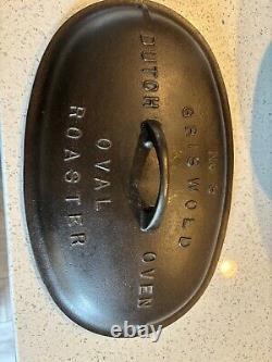 Griswold cast iron oval roaster