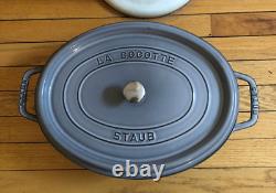 HTF STAUB Cast Iron Oval Cocotte Dutch Oven 8 L/ 8.5 QT 37 cm Made in France