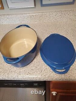 Hard to Find Le Creuset Oval Dutch Oven with Grill Pan Lid 28