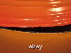 Huge Le Creuset Oval Dutch Oven Size 35 H 9.5 9 1/2 9-1/2 Qt Quarts Orange Flame