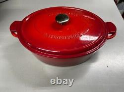 J. A. Henckels 6L Oval Enameled Cast Iron Dutch Oven Red