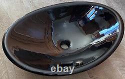 KOHLER Black Cast Iron Plains Wading Pool Oval Sink