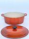 LE CREUSET #31 Oval Dutch Oven Enameled Cast Iron 6.75 QT Red Color NWT