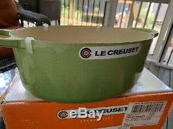 LE CREUSET #33 Exquisite Palm Green Color Oval Dutch Oven 8 QT New In Box