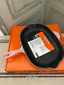 LE CREUSET CHIFFON PINK OVAL SKILLET GRILL NEWithORIGINAL BOX
