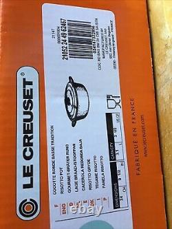 LE CREUSET COOL MINT OVAL CASSEROLE/OVEN 3 1/2 QUART CAST IRON NEWithBOX