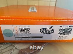 LE CREUSET COOL MINT OVAL SKILLET GRILL NEWithORIGINAL BOX